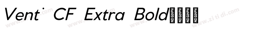 Venti CF Extra Bold字体转换